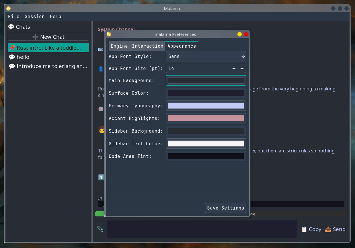 UI Settings